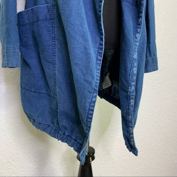 Anthropologie Hei Hei High Plains denim open front drawstring jacket size Small - Picture 14 of 14